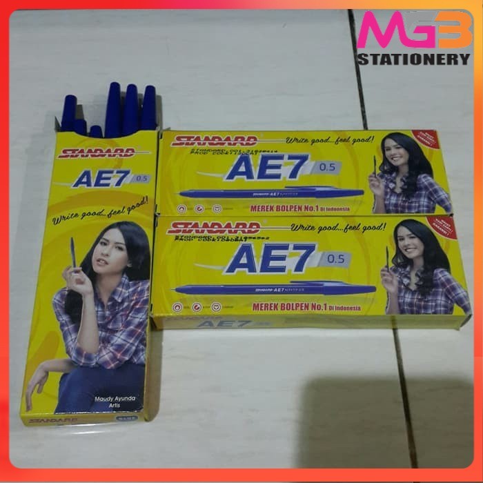 

Pulpen Standard Biru merah hitam AE7 - 0.5 - MTKS