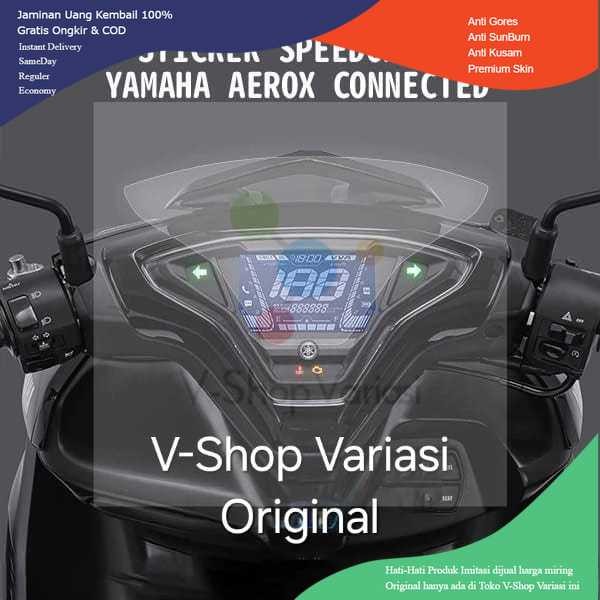 Sticker Stiker Anti Gores Speedometer New Yamaha Aerox Connected NVX 155 Maxi 2020 2021 2022 2023 20