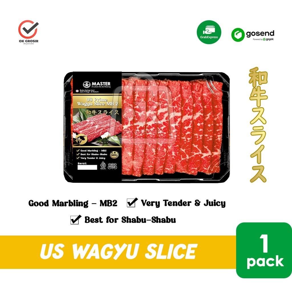 

Wagyu Slice US PRIME MB2 Beef Daging Sapi Tender Juicy Mirip MB2 (KHUSUS INSTANT)