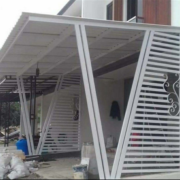 kanopi alderon. kanopi garasi rumah minimasil