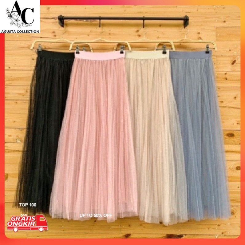 Rok Korea / ROK TUTU DEWASA--Rok tutu maxi-- rok tutu skirt wanita panjang