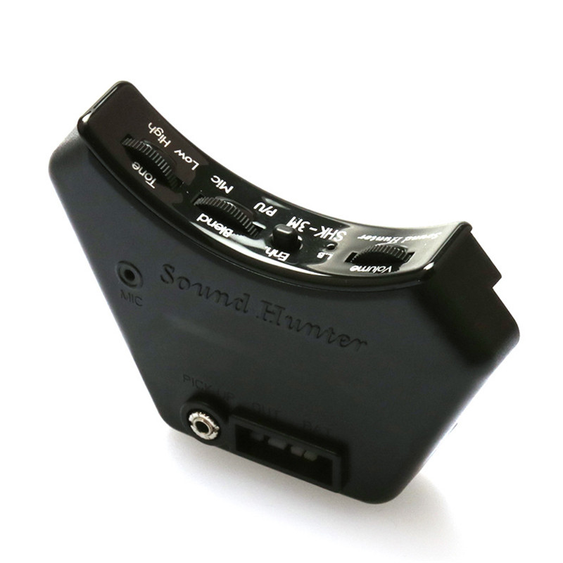 Acoustic Guitar Sound Hole Pickup  with Soft Piezo Preamp MIC Blend Tone Volume Control SHK-3M