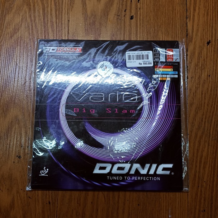 Karet Bet Donic VARIO BIG SLAM (100% ORIGINAL) - Hitam