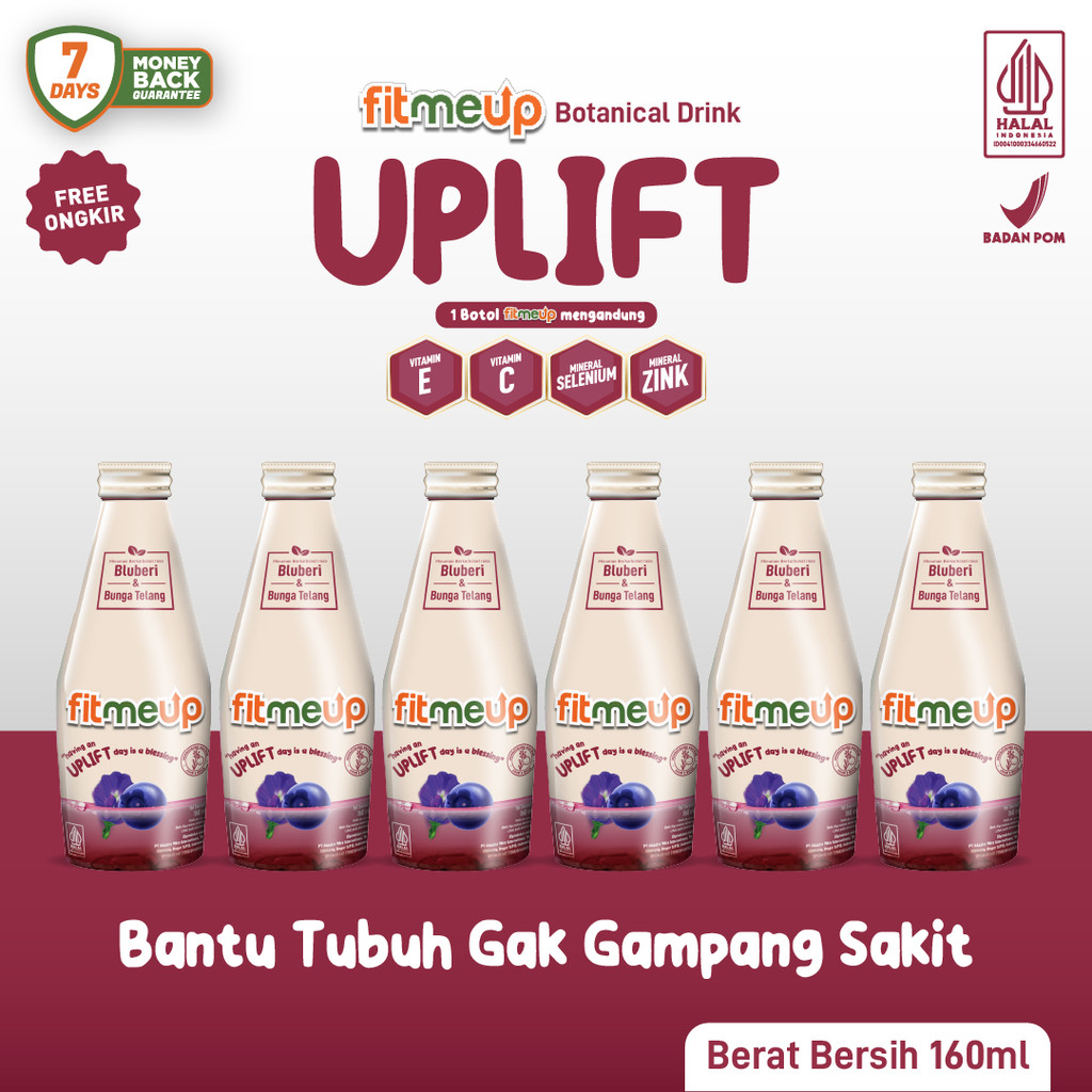 

[PAKET FIT] 6 Botol Fitmeup Varian Uplift- Bantu Naikin Imun - Menangkal Radikal Bebas