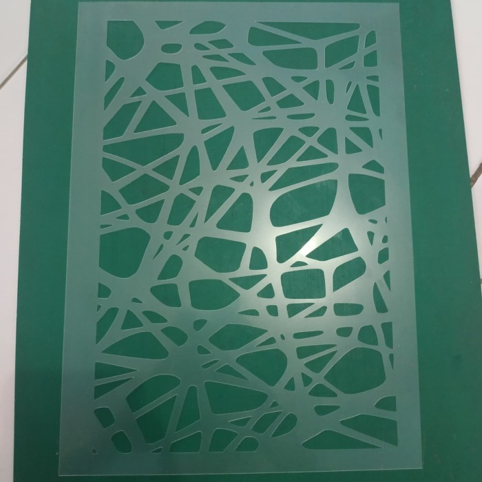 

Andma Stencil airbrush motif sarang laba laba
