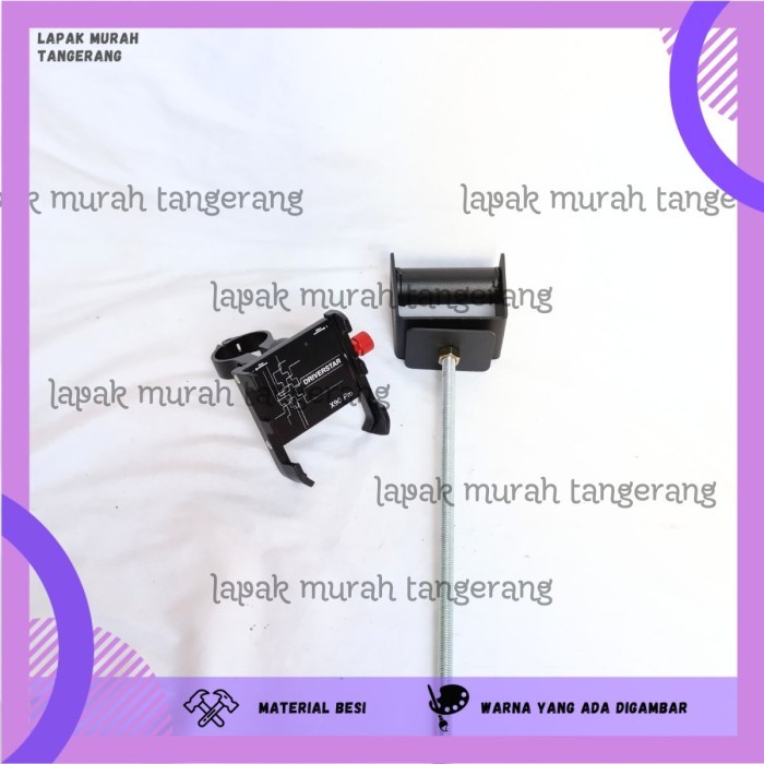 PAKET HOLDER GPS HP NINJA GSX CBR ZX25R PHONE HOLDER DRIVER ALUMUNIUM STANG MOTOR BRAKET BRACKET BRE