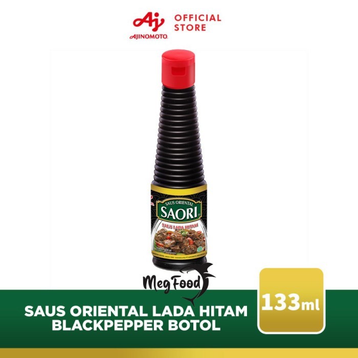 

Saori Saus Lada hitam Oriental Blackpepper Botol 133 Ml