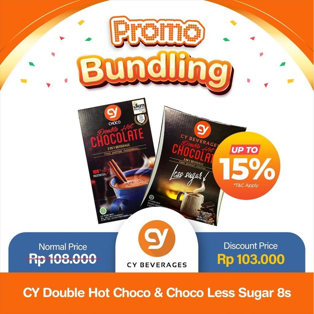 

Promo Bundling CY Choco Box 8s X CY Choco Less Sugar