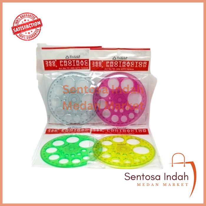 

Penggaris / Roll Busur Plastik 360 Derajat Trifelo