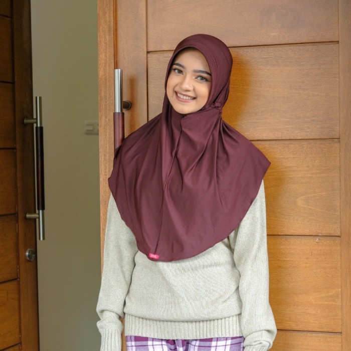 ✨TERLARIS✨ -Jilbab Instan Zoya / Bergo Zoya / Bergo Husna Casual - Hitam