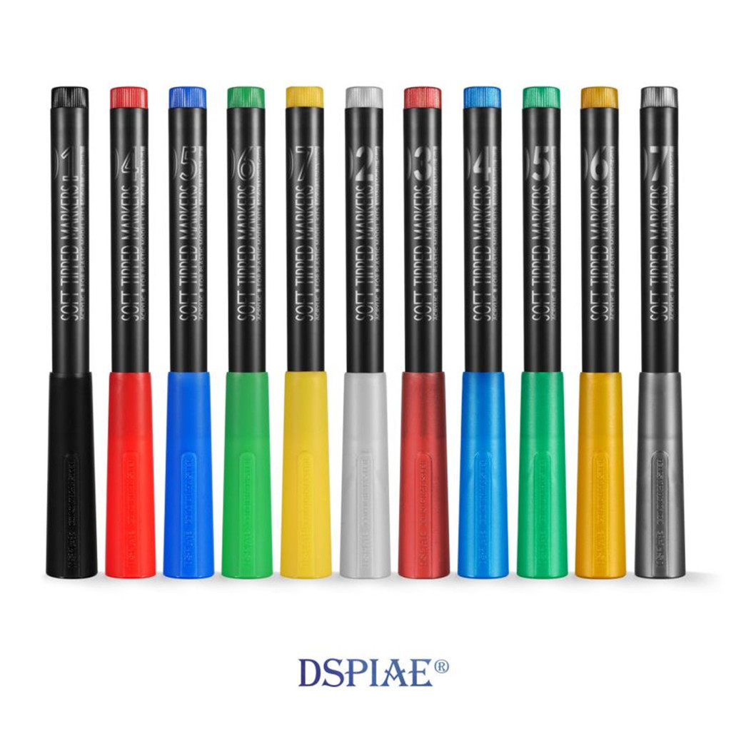 

Environment-Friendly Water-Based Soft Head Marker Up To Base Color Metal Color Mecha Military Model Painting