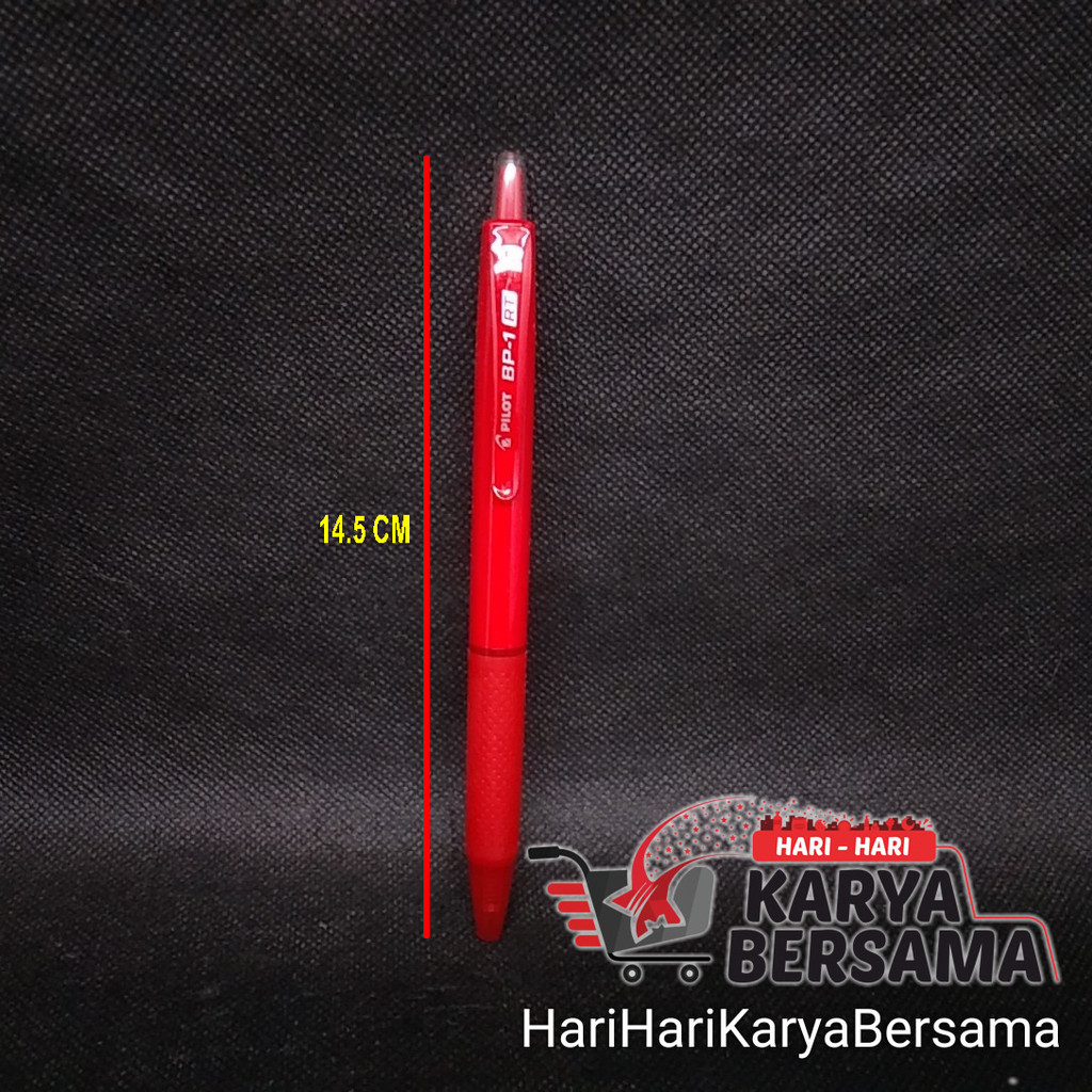 

PILOT BALL POINT PULPEN BP-1RT FINE WARNA RED 1PCS