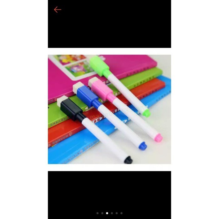 

8PCS Color Whiteboard Pen With Tape Brush Erasable Pro-environment Wat by Radhiant official