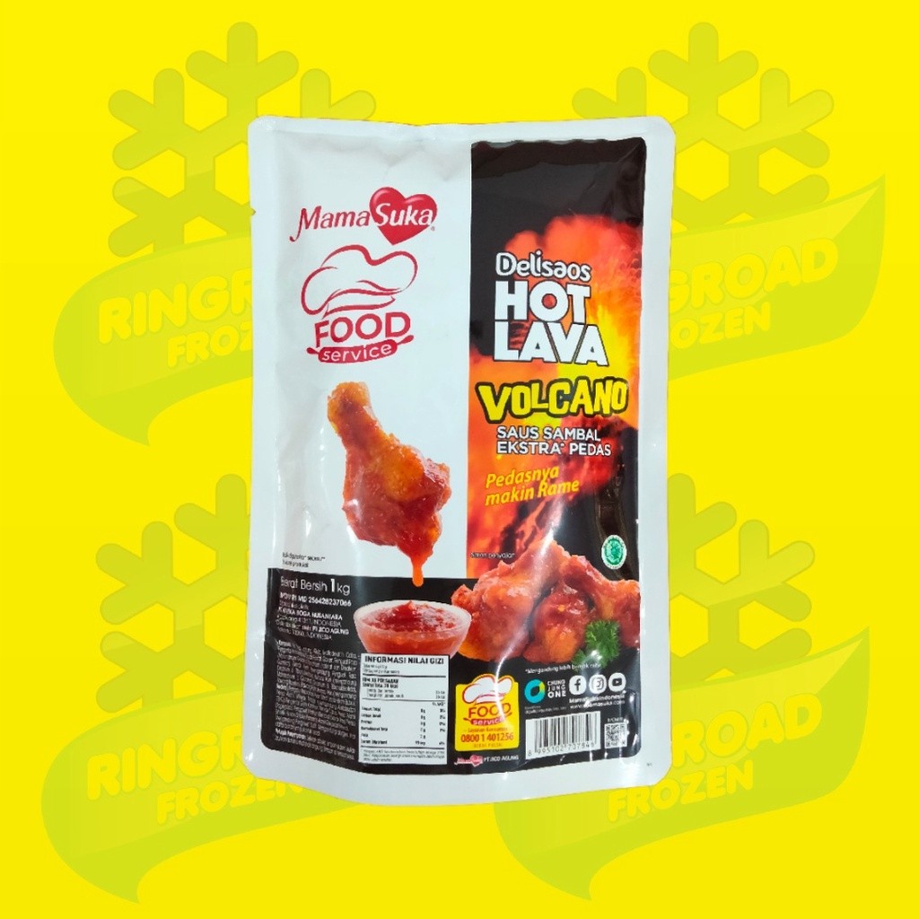 

MAMASUKA HOT LAVA VOLCANO 1 KG - SAUS SAMBAL EXTRA PEDAS