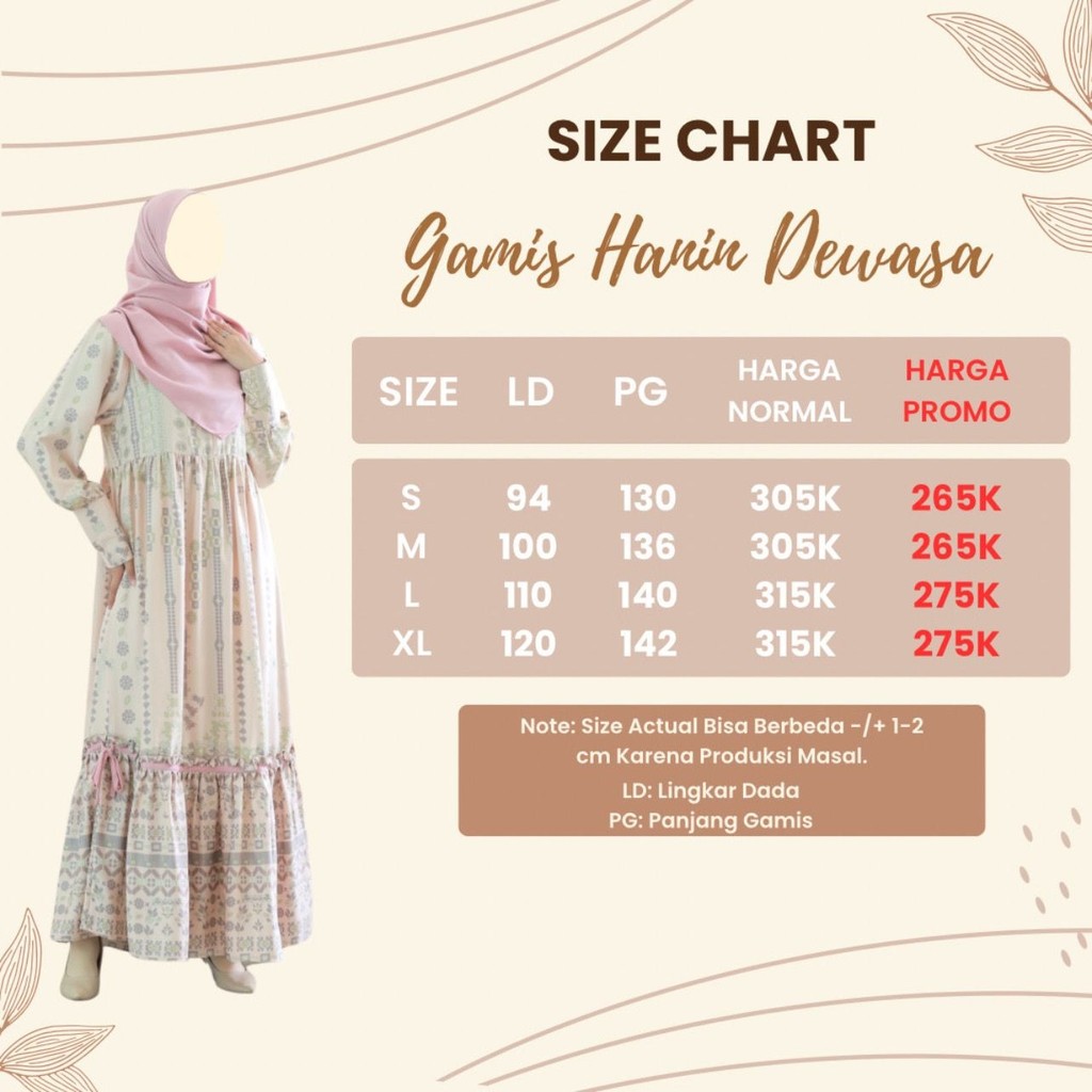 Gamis DEWASA Hanin