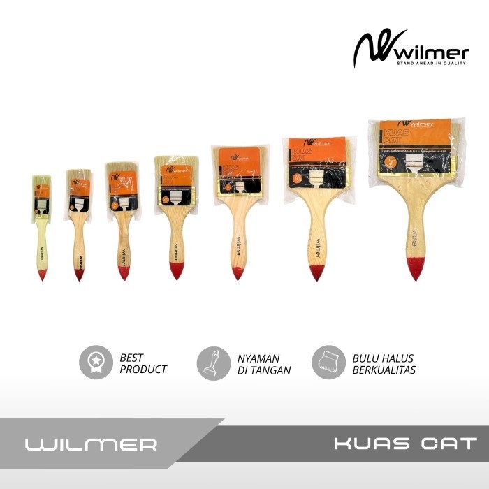 

TBL Kuas Cat Serbaguna Kuas Cat Brush Pembersih 1 - 1,5 - 2 - 2,5 - 3 - 4 - 5 inch - Wilmer