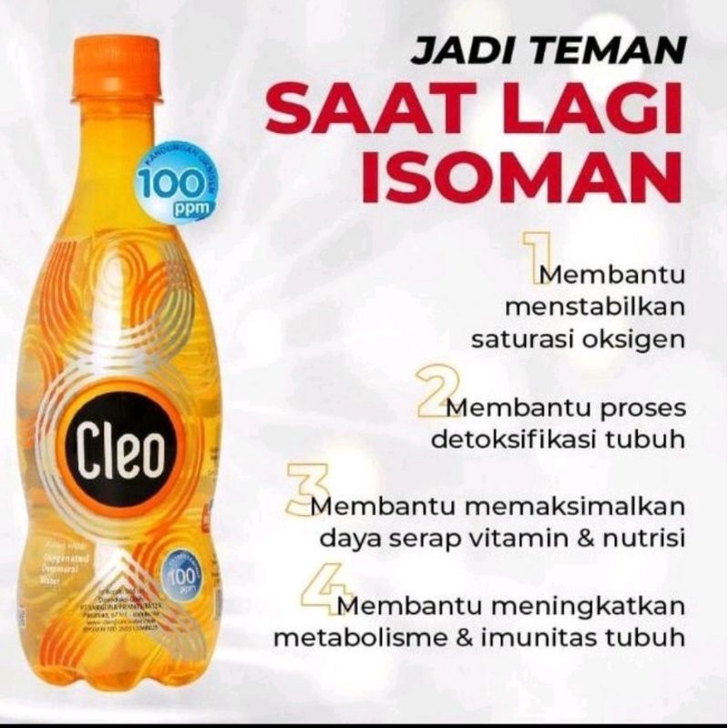 

COD VIRAL !!! Cleo oksigen water 100 ppm/Air kurni ber oksigen tinggi/Air oksigen 100 ppm/ Air Cleo/ Dus/24 Botol