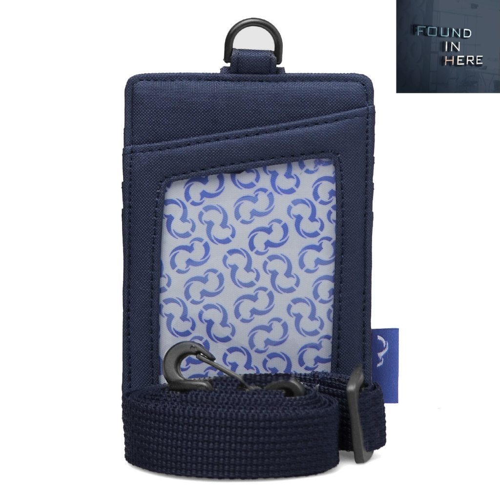 

PPROMO HOT TERMURAH!! / Wallts Exon Navy - Lanyard Name Tag Id Card Pria Wanita