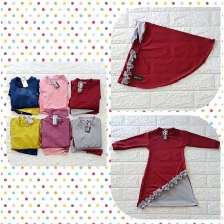 Baju anak perempuan Gamis Kekinian Bahan Jersey Lembut Model Terbaru 2022