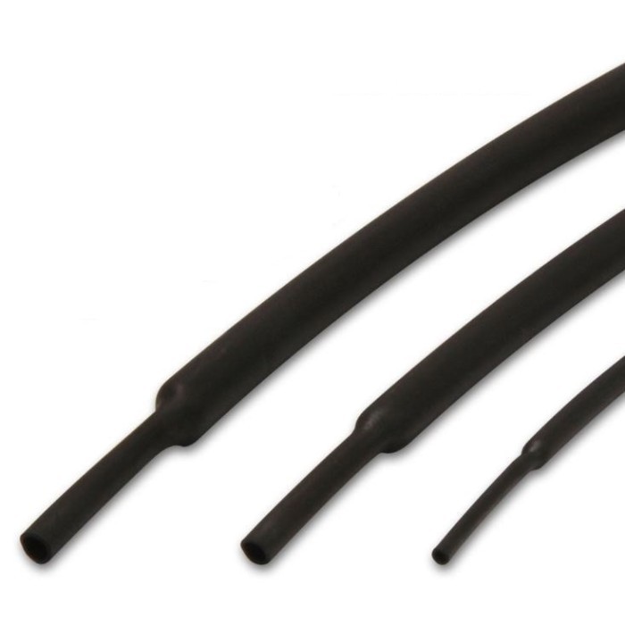 

DC99 1meter Kabel Solasi bakar Heat Shrink Tube 1.5mm 2mm 2.5mm 3mm 3.5mm - 2mm, Hitam