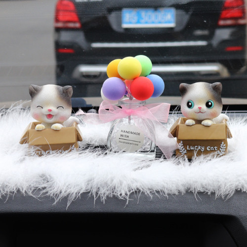 Kombo Pajangan Dashboard Mobil Kucing Balon Tatakan Kucing Mobil Hiasan Boneka Kucing Hiasan Pajanga