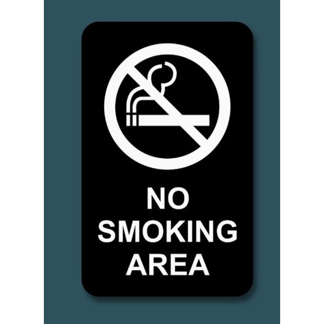 

Akrilik Papan Tanda Ruang | Mushola - No Smoking | Sign Label Akrilik Tinggal Tempel