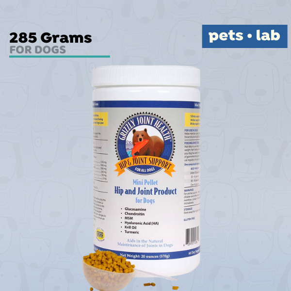 Grizzly, Glusosamine Krill Oil Salmon Dog Vitamin Sendi Anjing Kucing