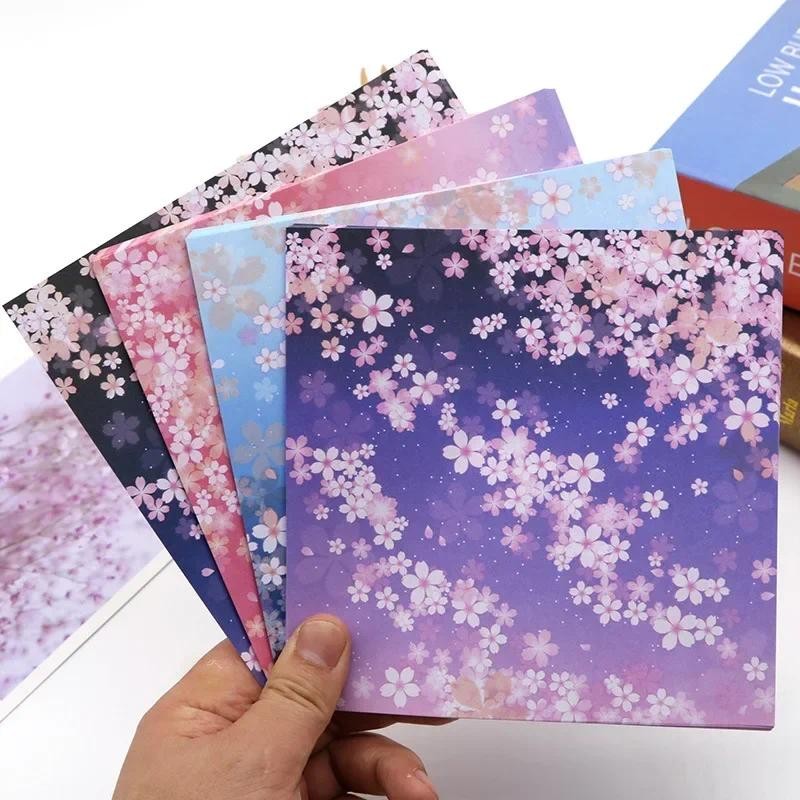

60pcs Japanese Floral Origami Kids Handmade Materials DIY Scrapbooking Folding Craft Paper Square Flower Pattern Craft Decor
