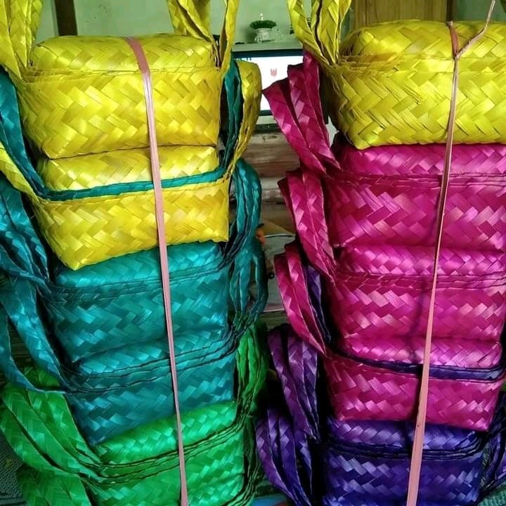 BESEK JINJING UKURAN 18 X 18 20 X 20 25 X 25 WARNA | BESEK BAMBU  WARNA | BESEK BAMBU JINJING WARNA 