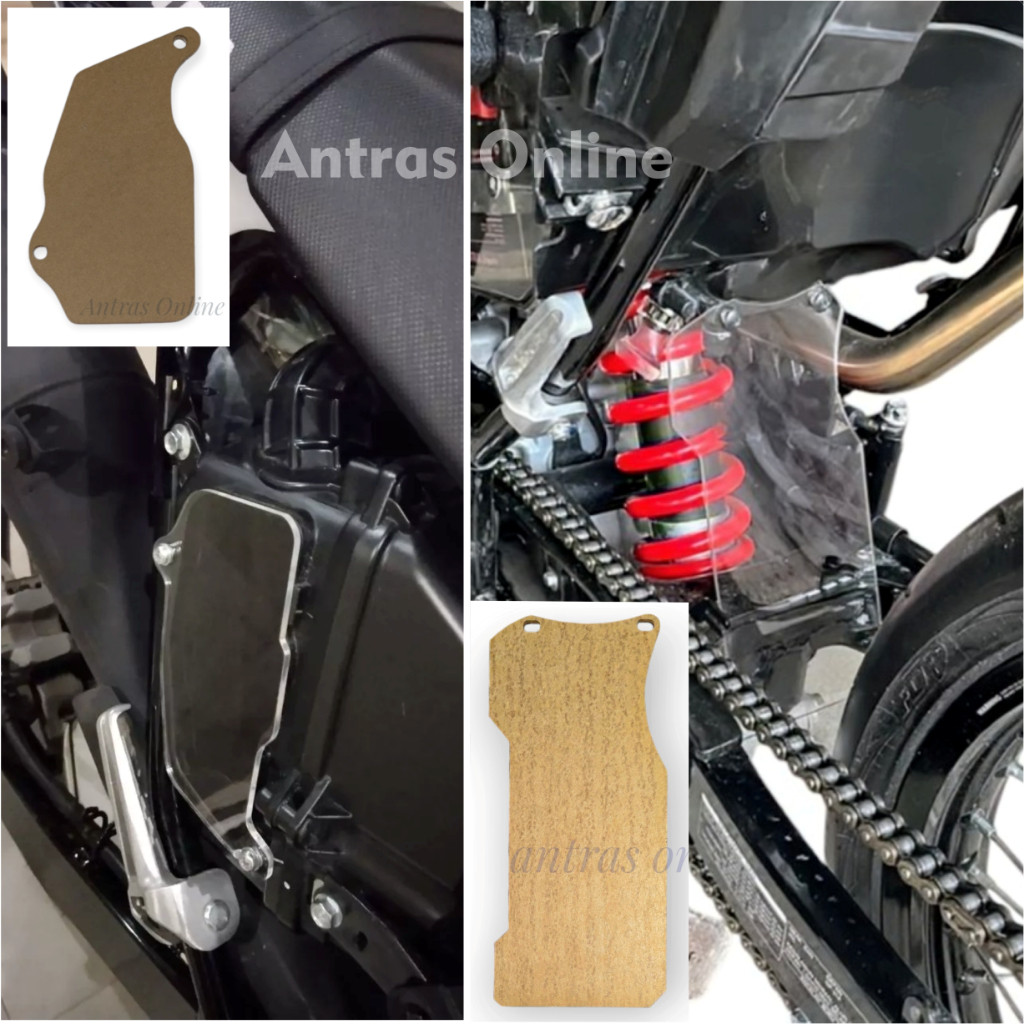 Mika Akrilik CRF 150L Pelindung Shock/mudflap dan Tutup/cover Filter CRF