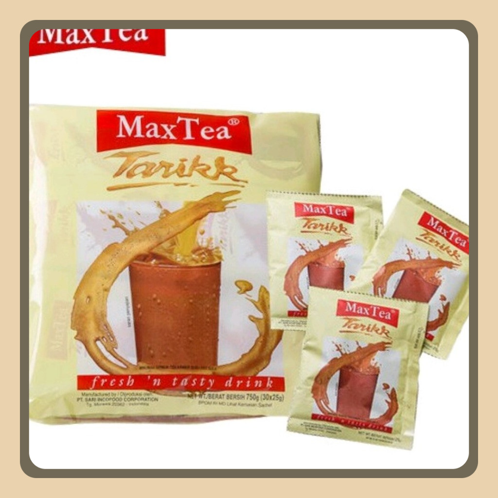 

MAX TEA TEH TARIK 25gr Sachet RENCENG ( ISI 10 ) PROMO !!