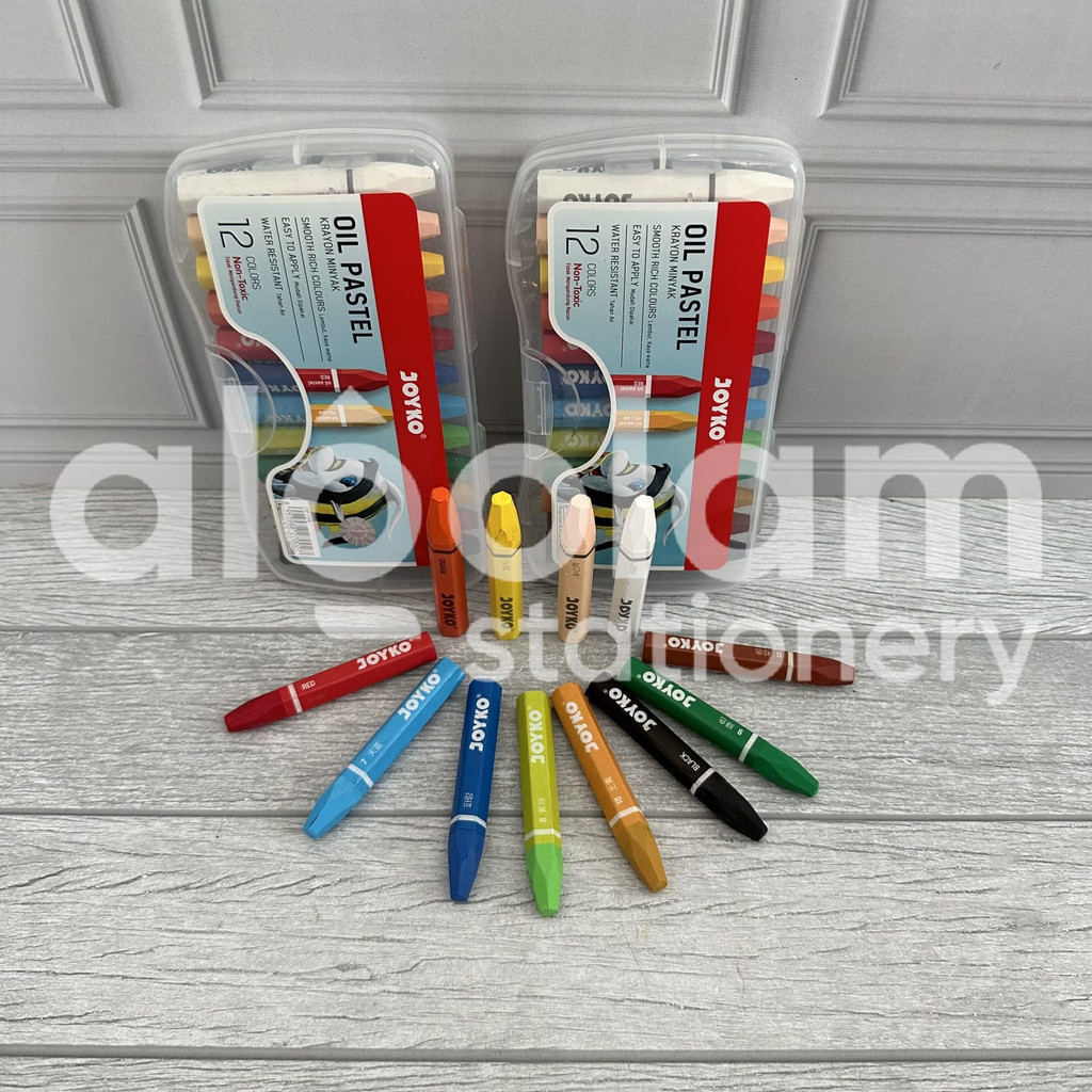 

SATU SET ( 12 WARNA ) Oil Pastel Crayon Titi 12 Warna / Crayon Joyko 12 Warna lengkap