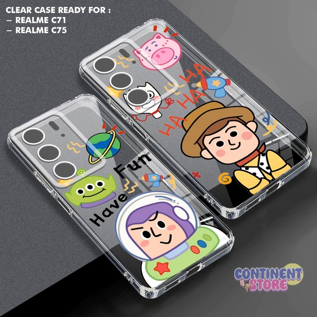 Continent Casing Bening Ready For Realme C71 Realme C75 Casing Hp GAMBAR KARTUN - KT35