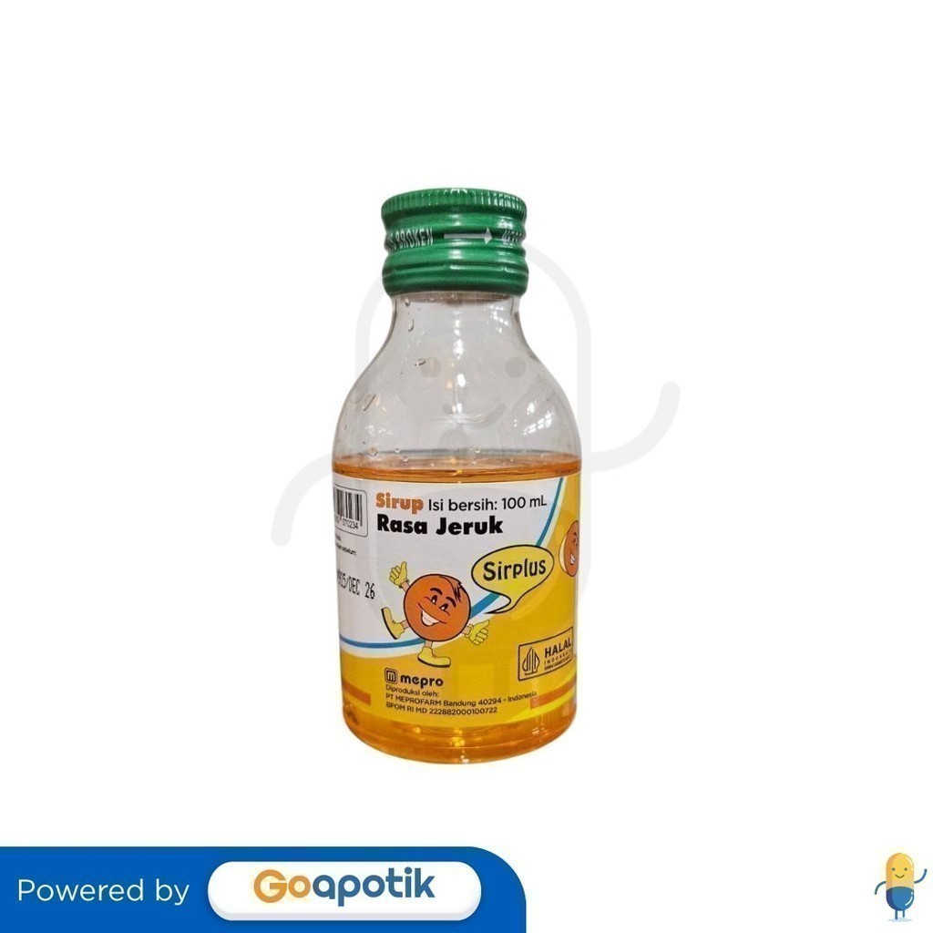 

Sirplus Rasa Jeruk Sirup 100 Ml - ARM