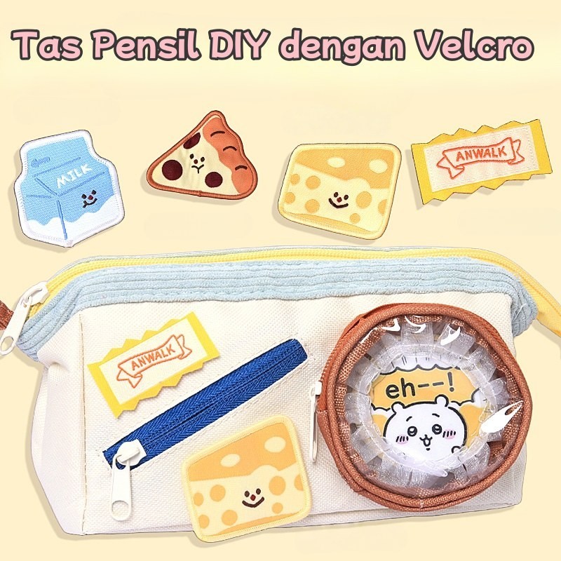 

COD Ready Tas Pensil Aesthetic-Kapasitas Besar,Desain Trendi+Resleting Halus,Softcase Kanvas / Tas PenaTempat Pencil