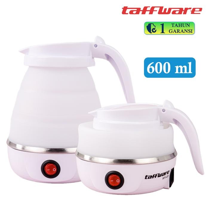[BERGARANSI] Harga Promo Taffware Teko Listrik Lipat Mini 600ml Electric Kettle Portable Pemanas Air