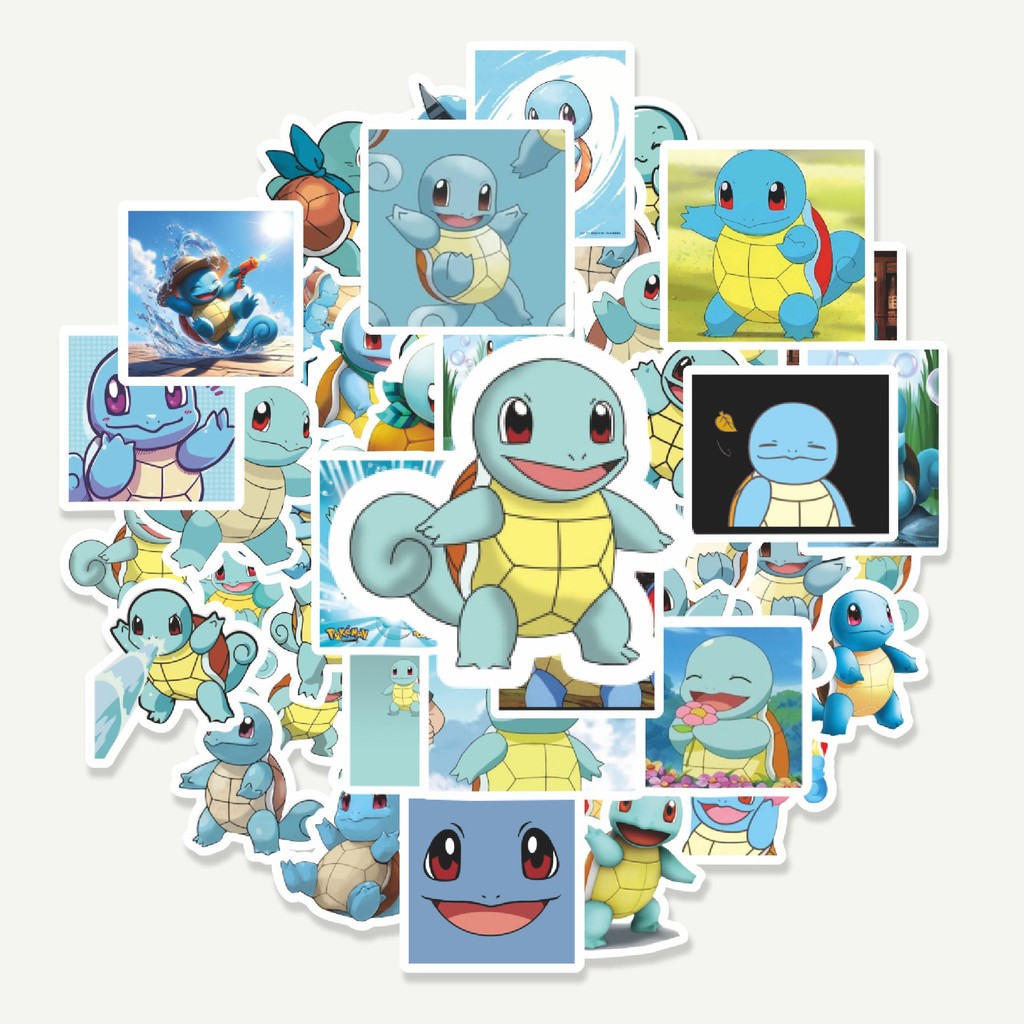 

Sticker Pack Stiker Kartun Pokemon Squirtle | Sticker TUMBLR | Stiker LAPTOP KOPER HELM