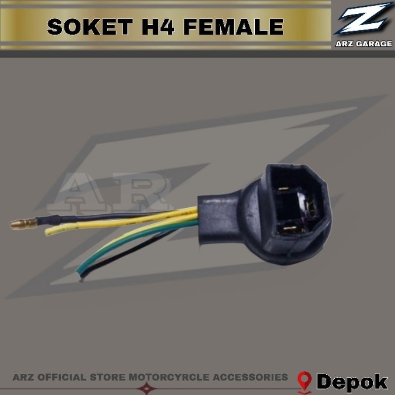 fiting lampu H4 original bekas saklar vixion piting soket lampu H4 motor mobil ori minda