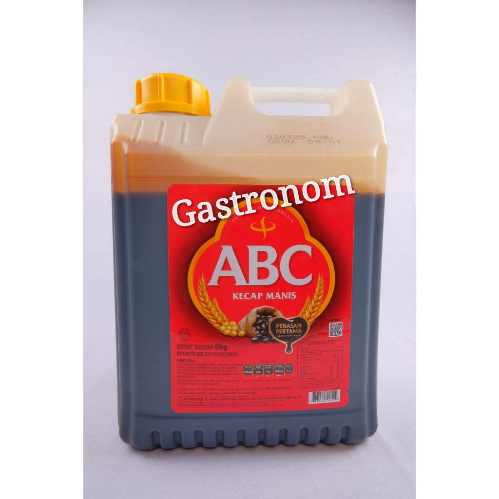 

Kecap Manis ABC Dirigen / Jerigen / Galon 6 kg