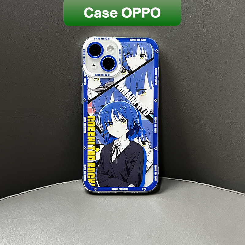Casing OPPO A5 Bocchi  The Rock Ryo Yamada Case Bening Clear Case OPPO A5 Reno 13 13F 12 Pro 5G 11F 