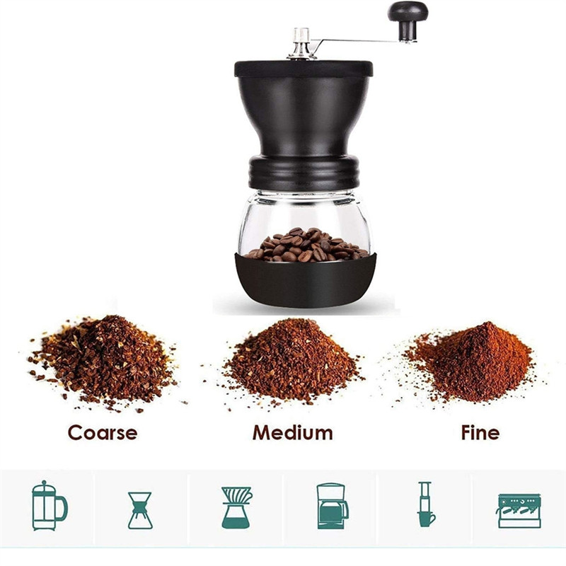 ELEG-Coffee Bean Grinder Home Coffee Grinder Small Coffee Grinder Camping Coffee Grinder