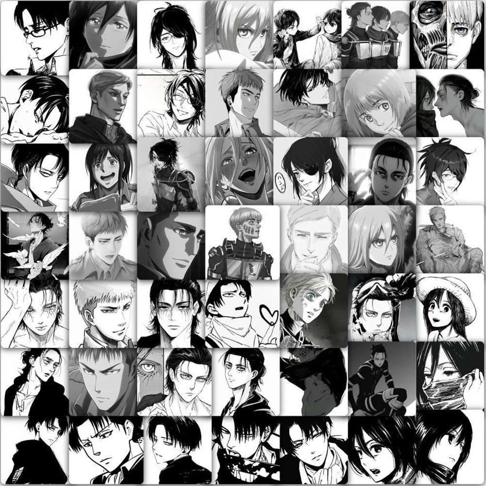 

10/30/59pcs Eren Jaeger Anime Stickers Attack on Titan Sticker Motorcycle Laptop Skateboard Phone Cool Toys Decals Waterproof