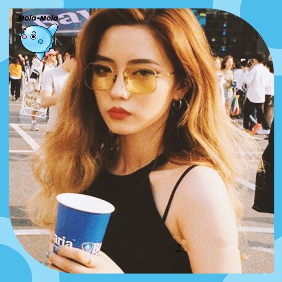 K704 Kacamata Wanita Kaca Mata Hitam Sunglasses Style Korea Fashion Pria  Y1410