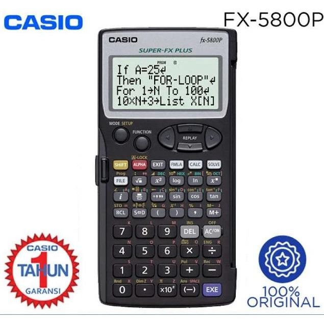 

kalkulator casio fx 5800P fx5800 calculator programmable scientific aksesoris aquarium