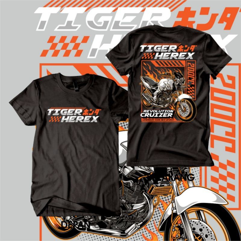 Kaos Motor Honda Tiger Kaos Motor Honda Tiger Herex Kaos Herex Kaos Tiger