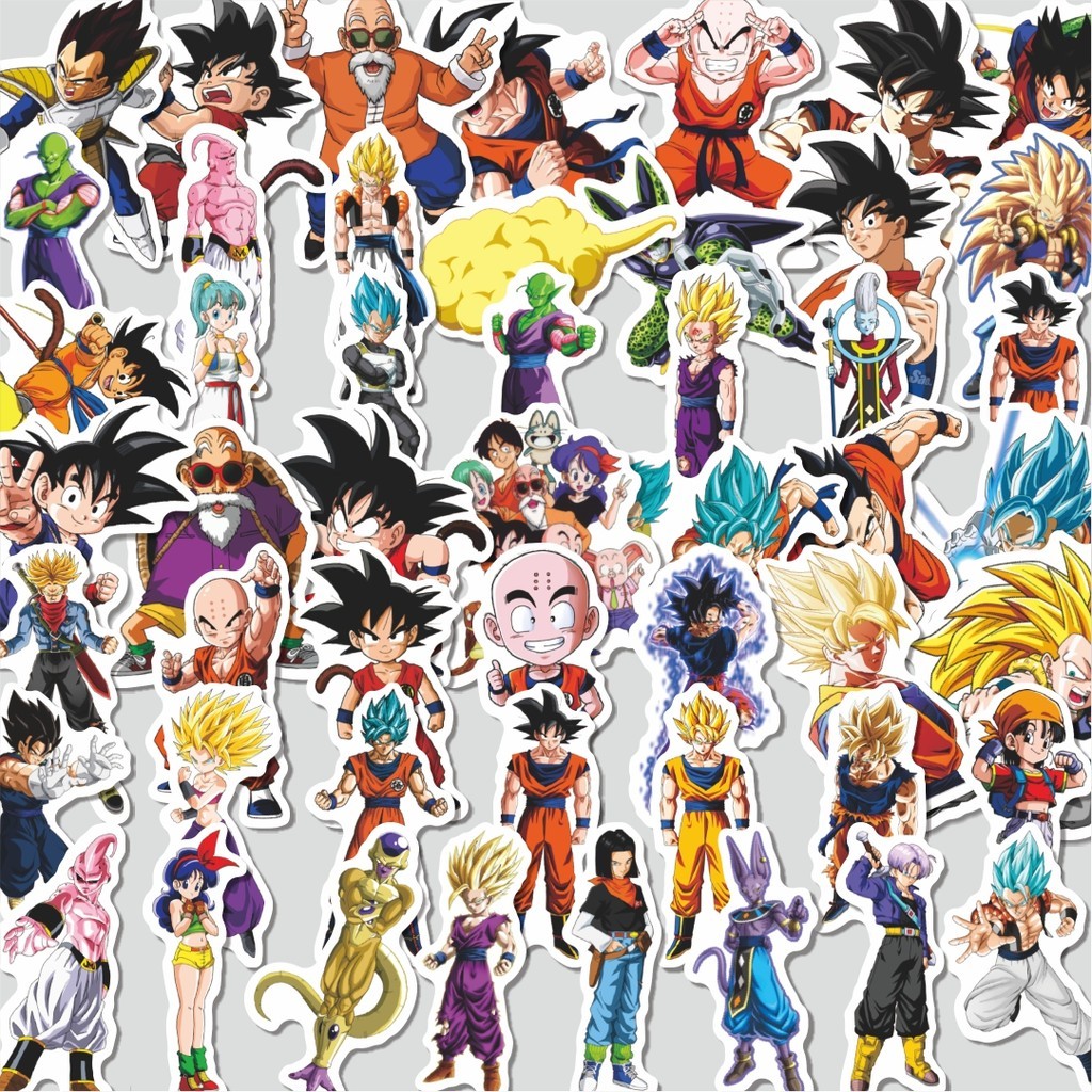 

Stiker Cutting Pack Sticker Dragon Ball Sticker Isi 100Pcs Series Aesthetic Lucu Keren Untuk Koper Bahan Vynil