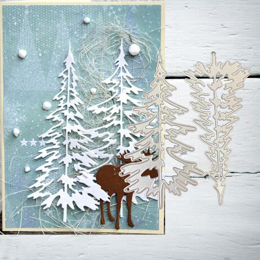 

Merry metal cutting mold snowflake tree scrapbook paper card embossing craft