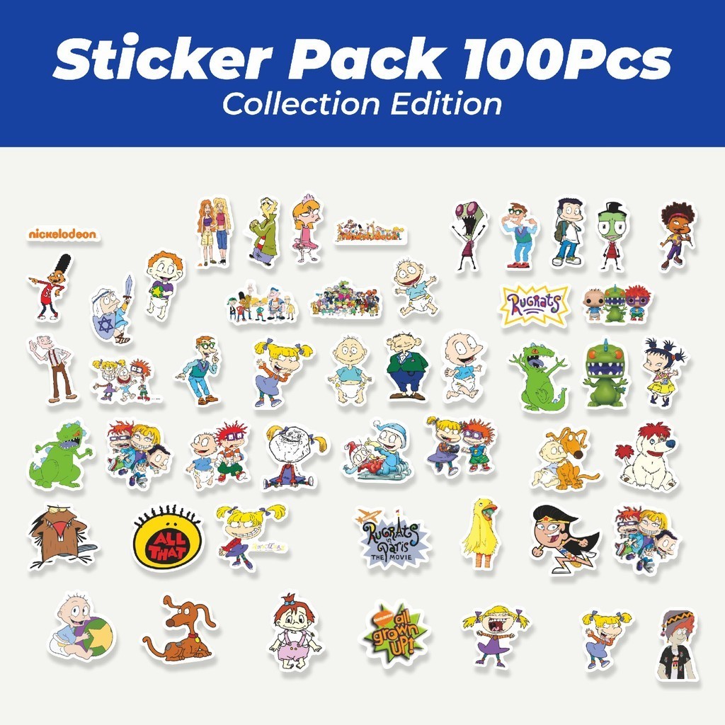 

Hot Sticker Kartun Rugrats Sticker Lucu Anti Air Stikers Berperekat Waterproof Sticker Decal Buat Motor Helm Buku Journal Koper Casing HP Laptop Botol Minum