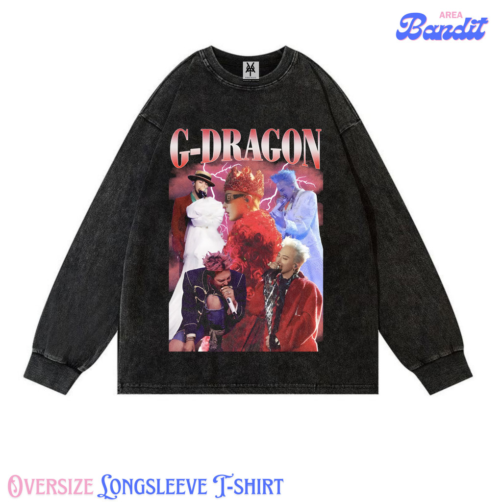 Bandit Area "G-Dragon" Oversize Longsleeve T-shirt kVintage tee