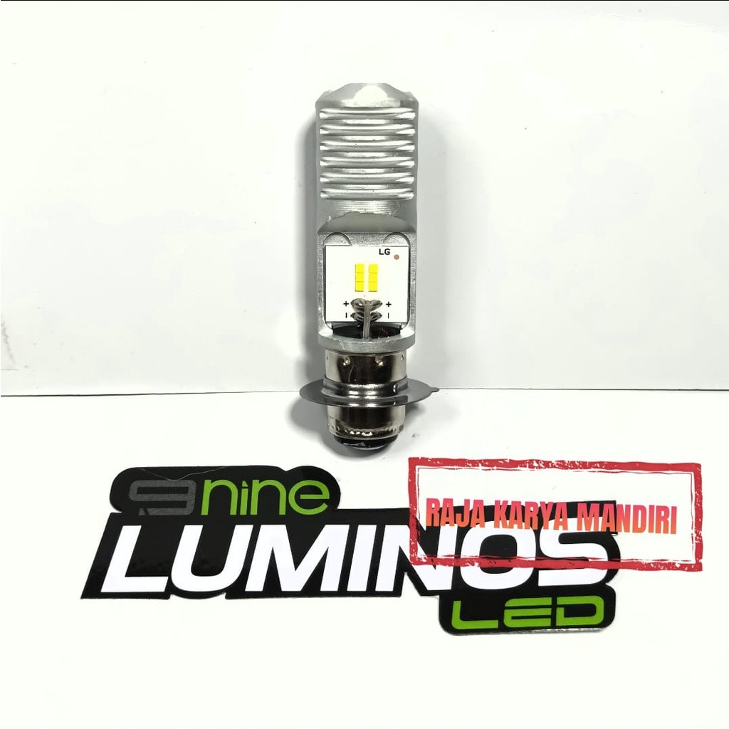 LAMPU LED UTAMA MOTOR H6 H4 MH1 CREE 12 MATA AC DC 15 WATT LUMINOS WHITE
